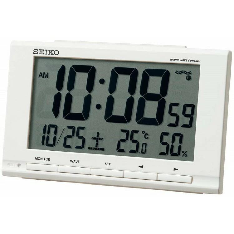 楽天市場】時計 おしゃれ 電波 目覚まし時計 デジタル セイコー