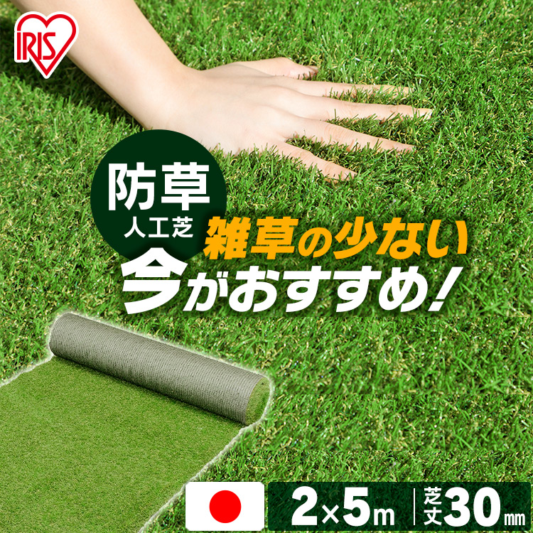 【楽天市場】[本日12時～24時!最大P9倍]人工芝 ロール 1m×2m 芝丈