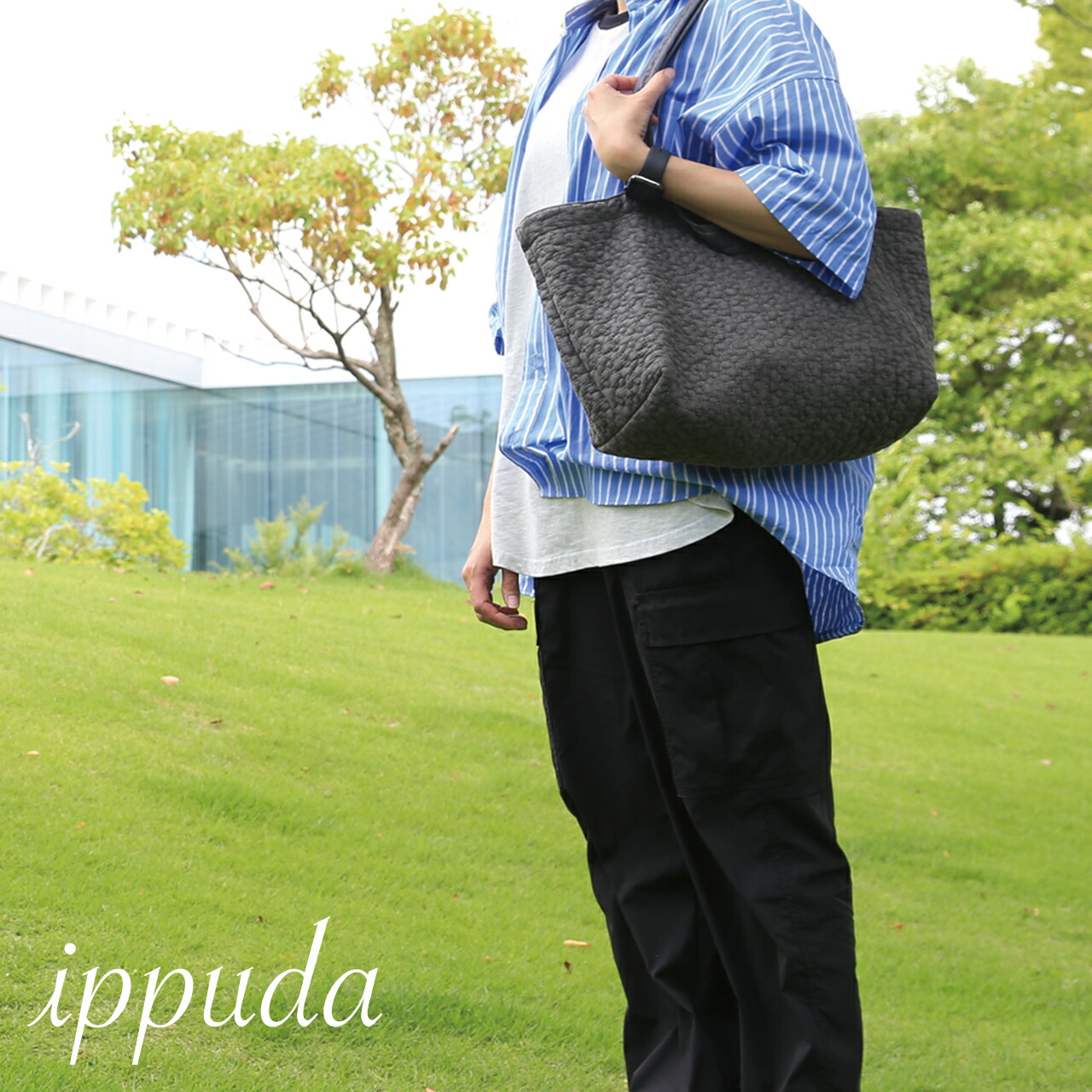 【楽天市場】ippuda【ヌビバッグ Large チャコールグレー】イブルバッグ イブル ヌビ ヌビトートバッグ ヌビバッグ マザーズバッグ