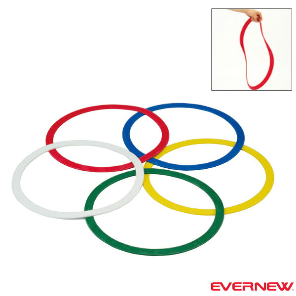 エバニュー オールスポーツトレーニング用品 ラバーリング5色10枚組 ETE096