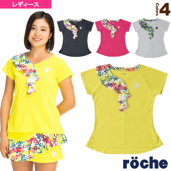 楽天市場】[ローチェ（roche） テニス・バドミントン ウェア（レディース）]Tシャツ／レディース（R9S47T） : ラケットプラザ