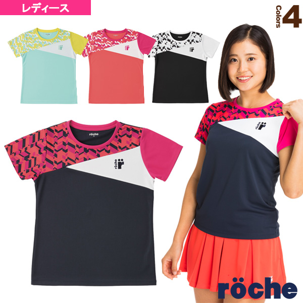 楽天市場】[ローチェ（roche） テニス・バドミントン ウェア（レディース）]Tシャツ／レディース（RA481） : ラケットプラザ