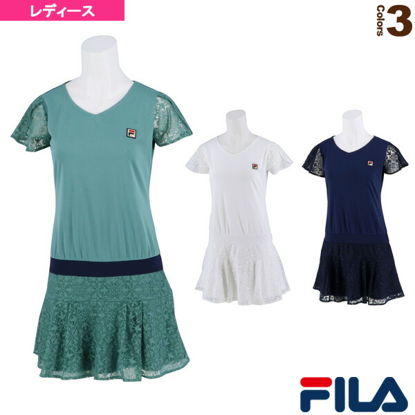 楽天市場 フィラ テニス バドミントン ウェア レディース ワンピース レディース Vl2299 ラケットプラザ