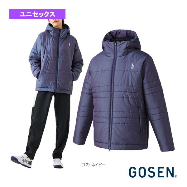 ゴーセン] テニスウェア 中綿ロングコート Y2346 Mサイズ ネイビー