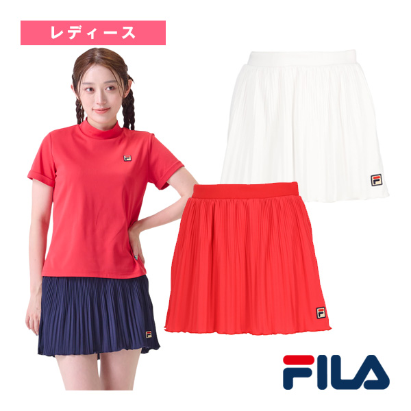 FILA テニスウェア スコート レディース VL2974 ホワイトL フィラ ウェア（レディース） ]スコート／レディース（VL2974