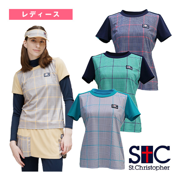 新品セントクリストファー テニスウェア グレンチェックセット　L 楽天市場】セントクリストファー St.Christopher テニスウェア