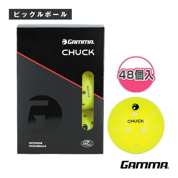 ガンマ ピックルボールボール チャックアウトドアボール CHUCK OUTDOOR BALL 48P 48個入 1E805866
