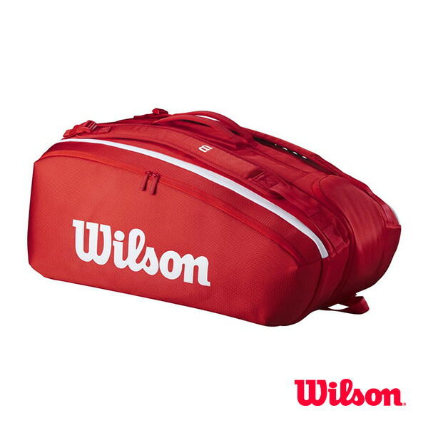 【値下げ】Wilson 2021 SUPER TOUR 15PK スーパーツアー Amazon.com: Wilson Super Tour, Red/White, Holds up to 15
