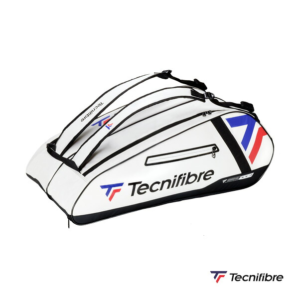 テクニファイバー テニスバッグ ツアー エンデュランスホワイト TOUR ENDURANCE WHITE 12R ラケット12本収納可 40TOUW2512