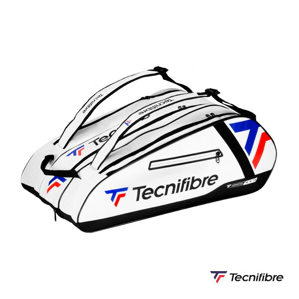 テクニファイバー テニスバッグ ツアー エンデュランスホワイト TOUR ENDURANCE WHITE 15R ラケット15本収納可 40TOUW2515｜ラケットプラザ