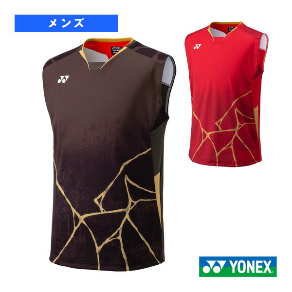 YONEX '24 バドミントン 日本代表モデル ノースリーブ(UNI) バドミントン ウェア ヨネックス YONEX ヨネックス ゲームシャツ