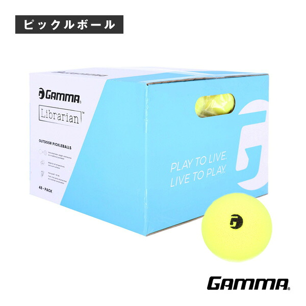 ガンマ ピックルボールボール ライブラリアン フォームボール LIBRARIAN FOAM BALL 48P 48個入 1E805869｜ラケットプラザ