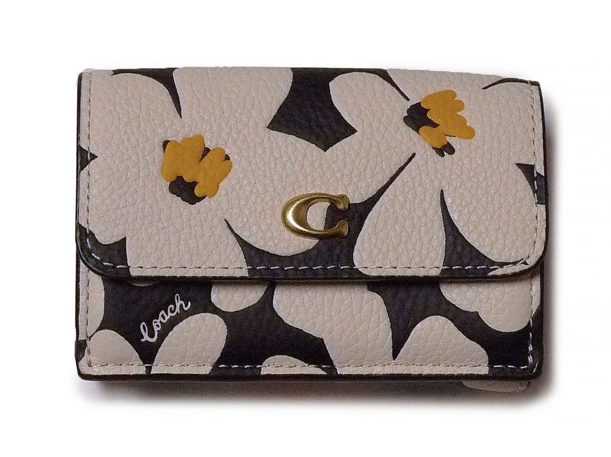楽天市場】コーチ COACH 三つ折り財布 花柄 CS124 ミニ財布