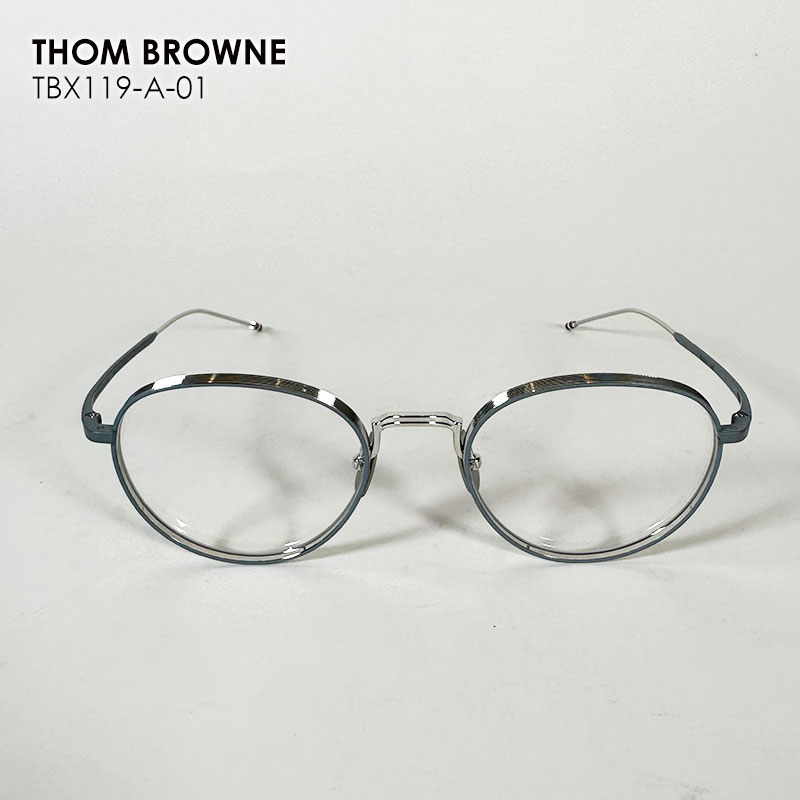 楽天市場】THOM BROWNE トムブラウン TBX119 メタルフレーム 伊達