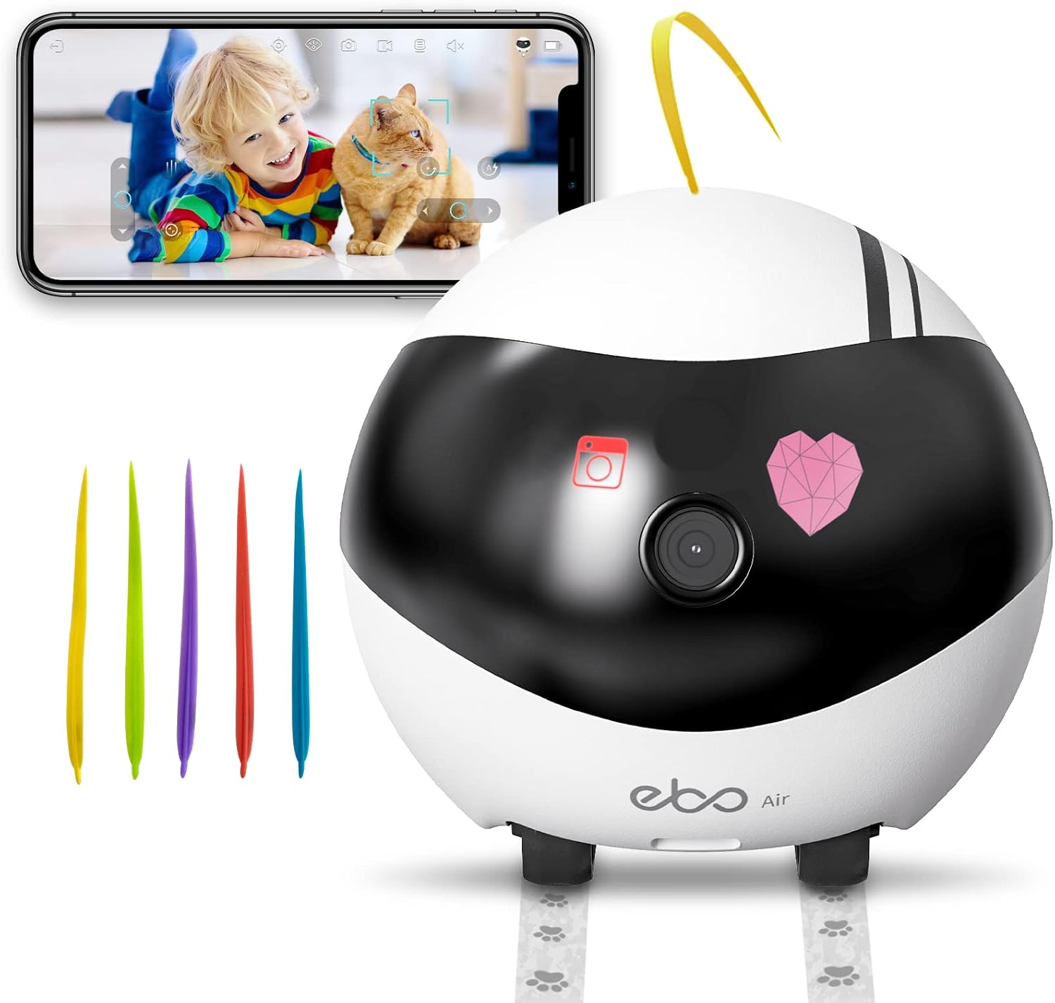 EBO SE 見守りカメラ・ペット用カメラ！ Amazon.co.jp: EBO SE 自走式カメラ ペットカメラ 可動式 家庭