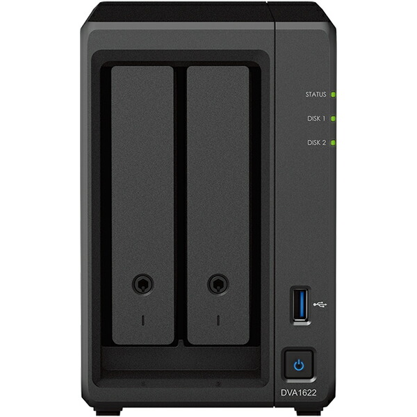 Synology ディープラーニングNVR DVA1622 HDD非積み上げる真似形