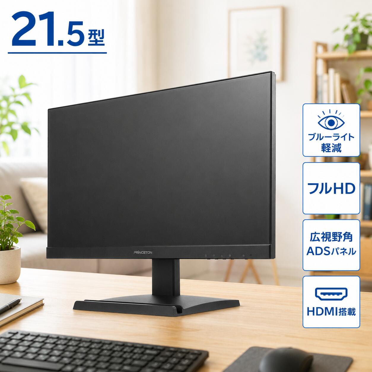 プリンストン 液晶ディスプレイ 21.5型ワイド PTF-B221W-BK｜ラディカルベース店