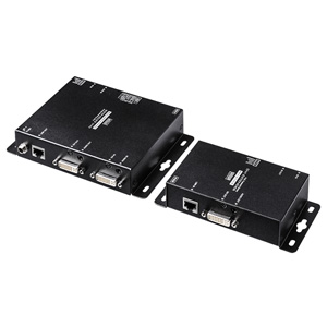 サンワサプライ VGA-EXDVPOE PoE対応DVIエクステンダー（セットモデル）