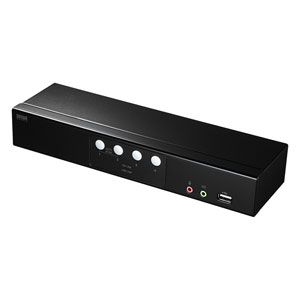 サンワサプライ SW-KVM4HHC HDMI相応うマイコン自動小銃うつり変わり器(4:1)