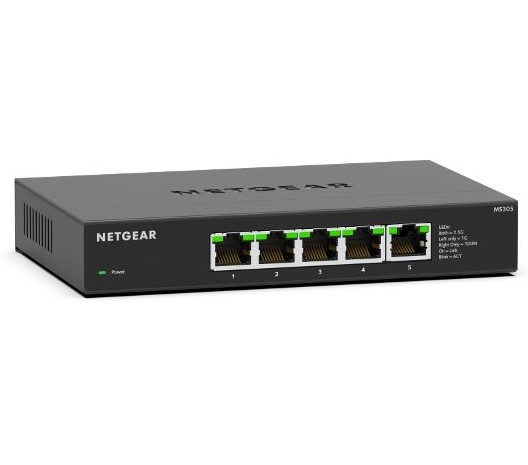 NETGEAR Inc. MS305-100JPS SOHO/家庭向け 1G/2.5Gマルチギガ5ポートアンマネージスイッチ