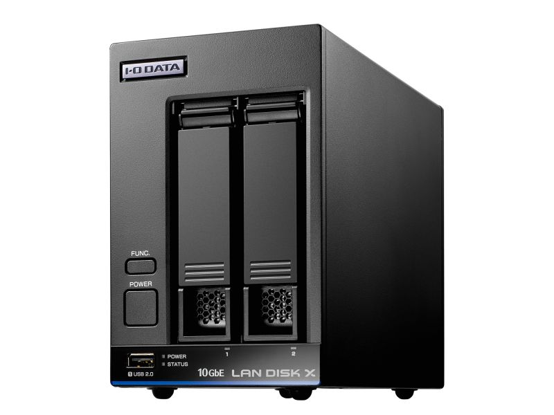 アイ・オー・データ機器 10GbE&マルチギガビット Linux 法人向け 2ドライブNAS 8TB (5年保証・データ復旧) HDL2-XA8B