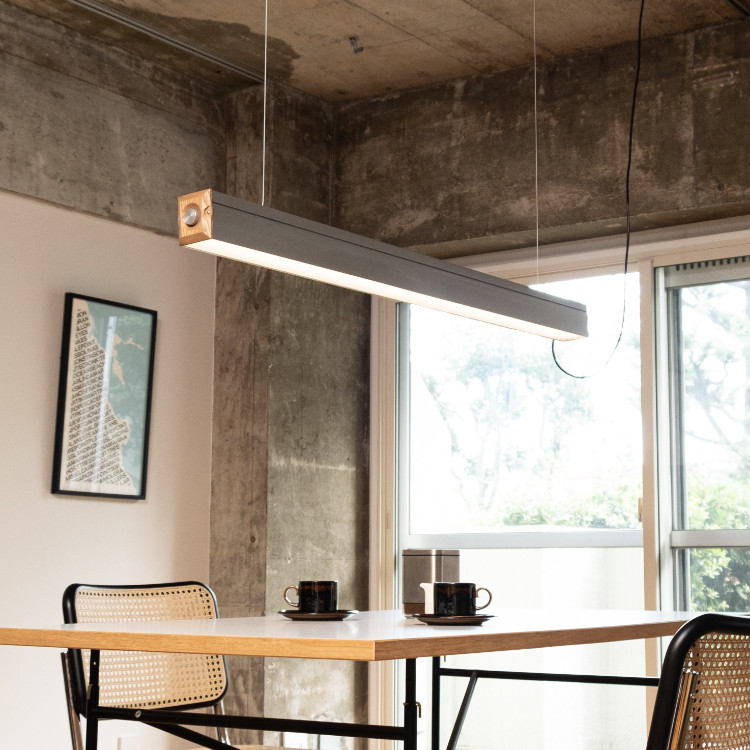 ＼ポイント10倍／AMP ペンダントライト バータイプLEDライト 吊り下げ おしゃれ かっこいい インダストリアル 北欧 おしゃれ ミニマル 無骨 無段階調光 広範囲 リビング キッチン ダイニング 玄関 ペンダントランプ アルミ AMP BAR LAMP WOOD