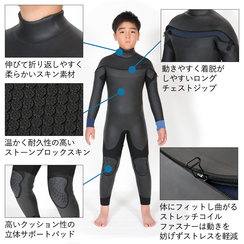 the rlm rubber ウェットスーツ 5/3mm セミドライ - library 