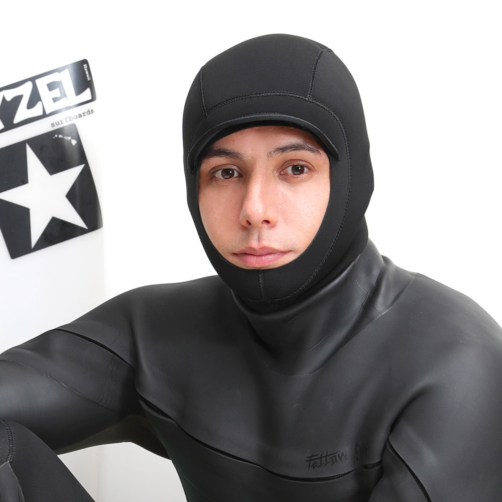 FELLOWサーフキャップ防寒ウェットキャップメンズレディース2mmジャージメタルスキンエアースキンメタリックス保温速乾ウエットスーツにヘッドキャップフルフードサーフィンダイビング