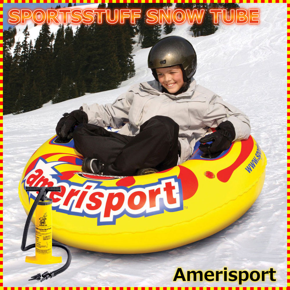 【楽天市場】【1人乗り】スノーチューブ・エアーチューブ 雪遊び 雪そり スノーボート SPORTSSTUFF AMERISPORT Snow Tube 手動ポンプ付：RAFFYS