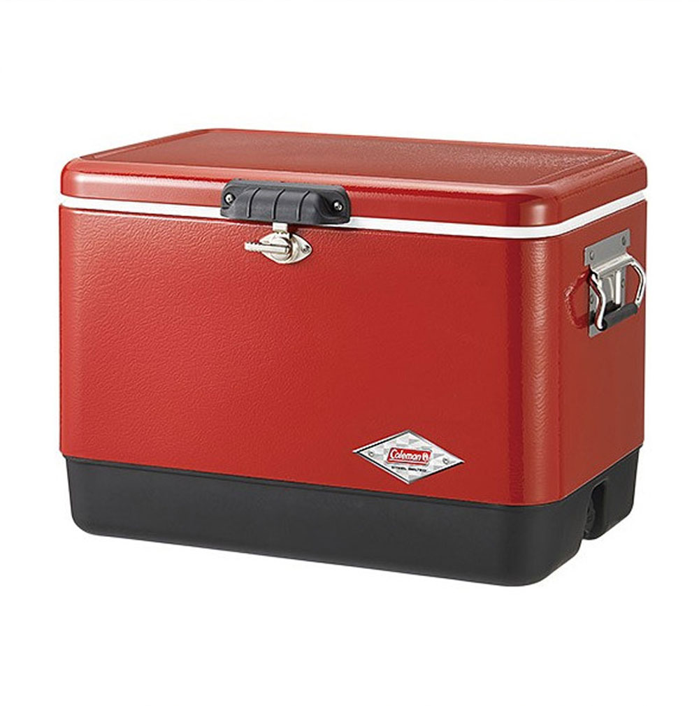 楽天市場 コールマン Coleman 54qt クーラーボックス スチールベルトクーラー レッド ブラック Raffys