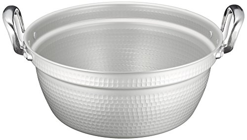 遠藤商事 TKG 料理鍋 両手 33cm アルミ製 アルマイト加工で直ぐに使えて変色しにくく、腐食に強い 外径×深さ(mm)345×15 送料無料