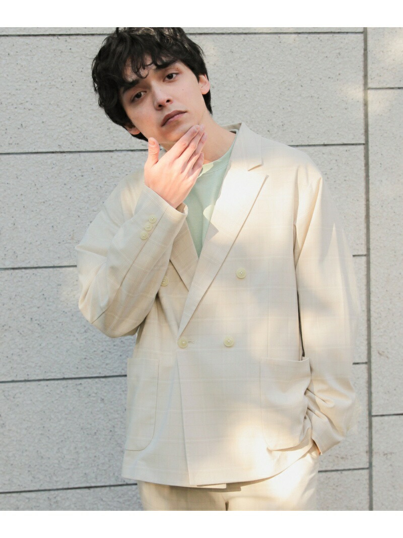 独特な 送料無料 M タータンtrテーラードjkt Fashion ベージュ 送料無料 Rakuten ホワイト テーラードジャケット コート ジャケット レイジブルー Rageblue Cn7503 241news Com