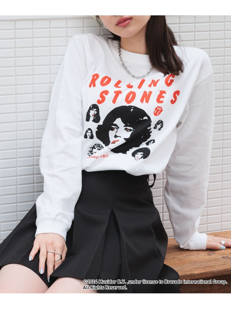 【SALE／40%OFF】【WOMENS】ROLLING STONES/SPICE GIRLS ロックロンT RAGEBLUE レイジブルー トップス カットソー・Tシャツ ブルー【RBA_E】【送料無料】[Rakuten Fashion]画像