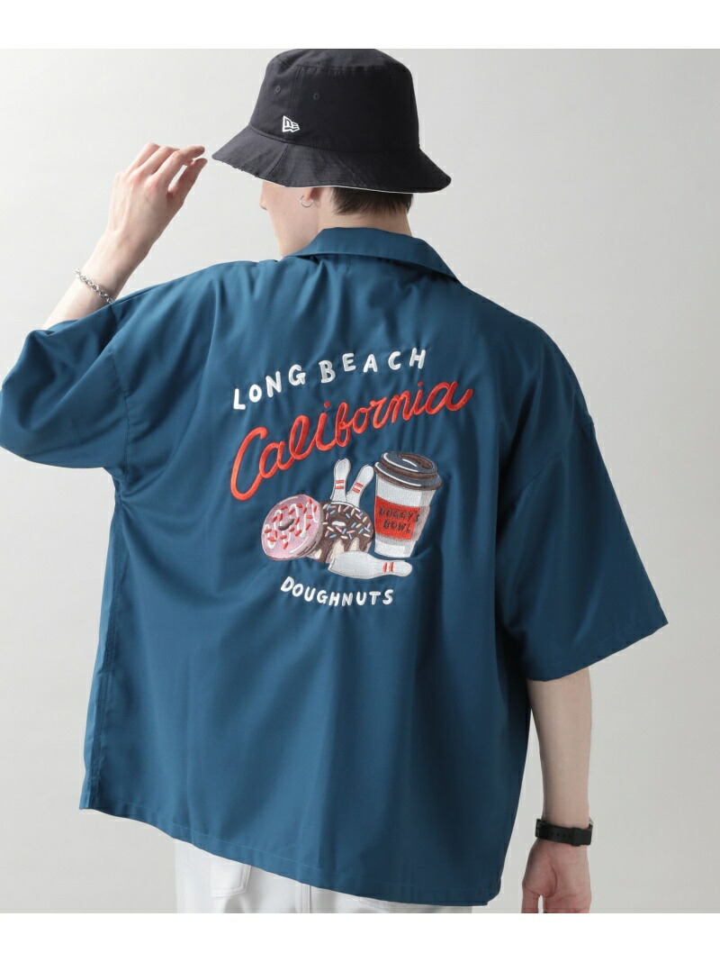 M ボーリングシャツss Rageblue レイジブルー 半袖シャツ ブラウス シャツ