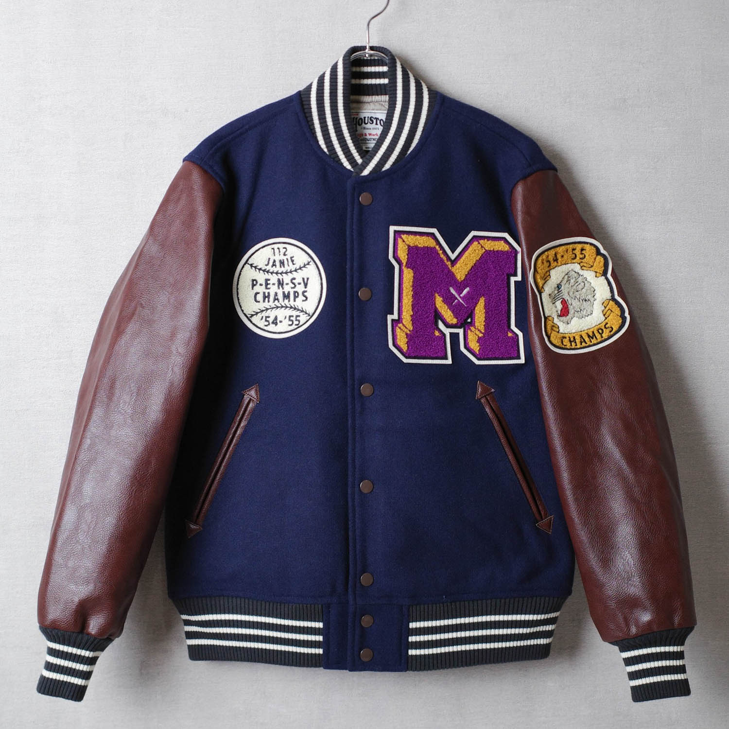 楽天市場】HOUSTON ヒューストン スタジャン ジャケット MELTON