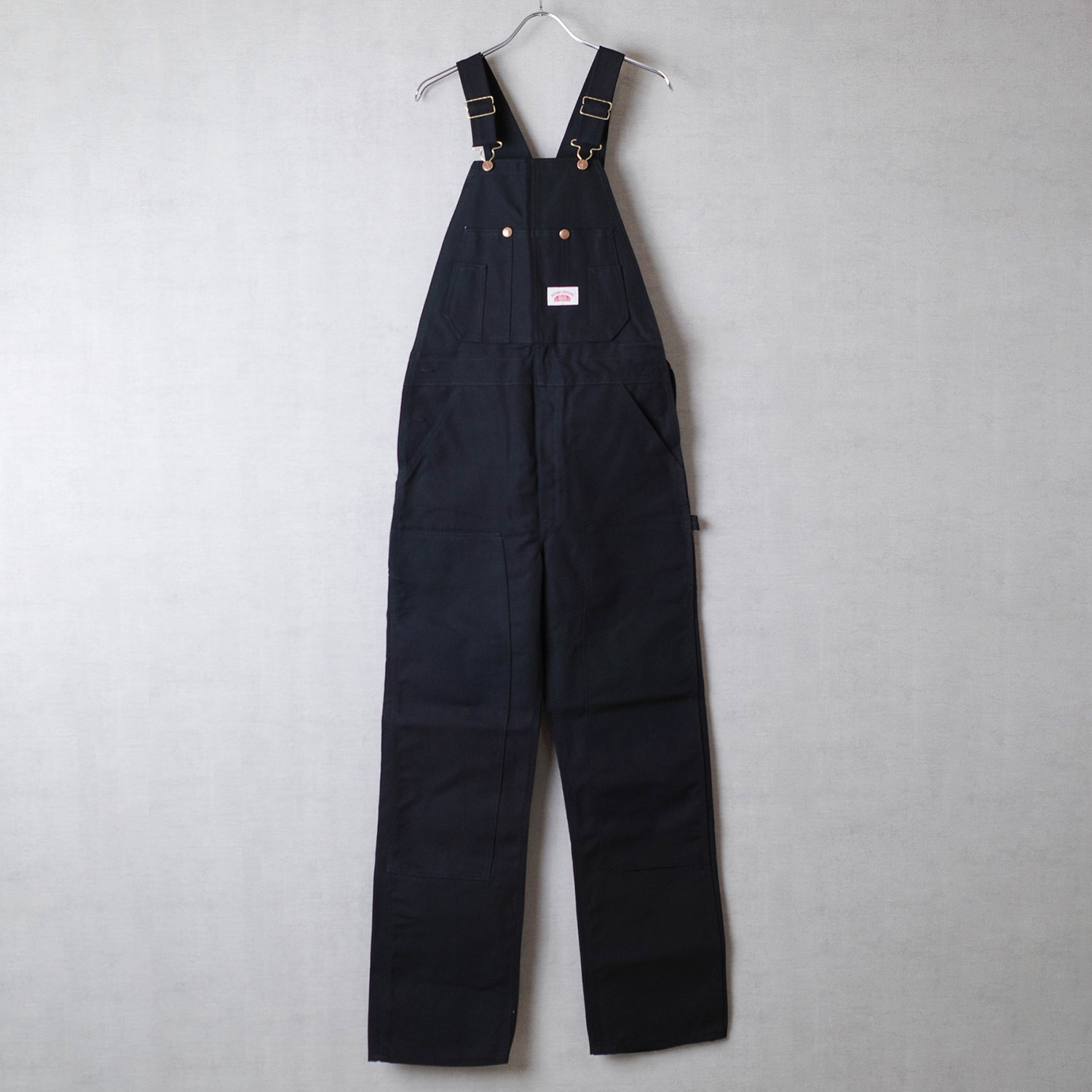 USA製 ROUND HOUSE ブラック ダック オーバーオール ダブルニー ROUND HOUSE ラウンドハウス MADE IN USA ブラックダック