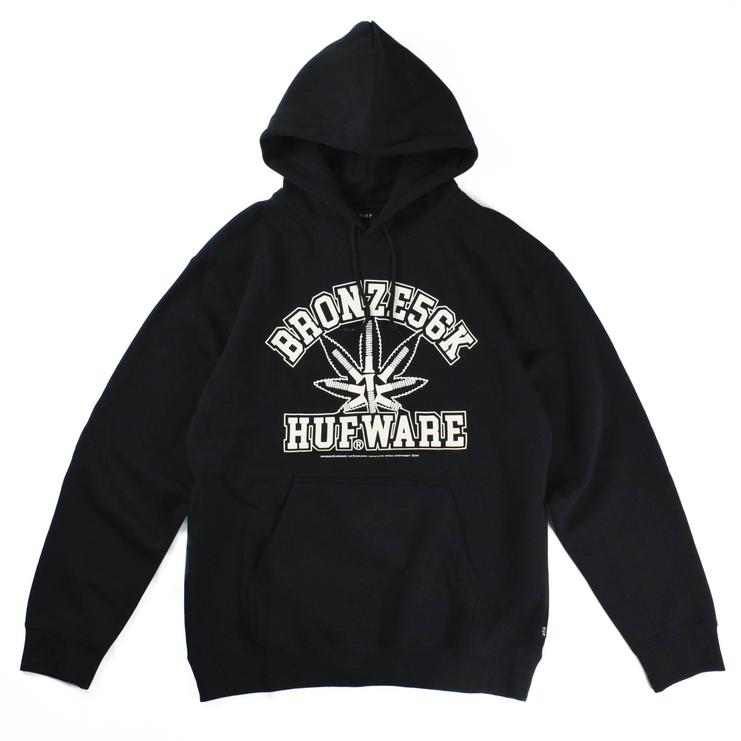 【C-HUF】 HUF &times; BRONZE56K ハフ &times; ブロンズ56ケイ HUF X BRONZE PLANTWARE P/O HOODIE プラントウェア プルオーバー フーディー PF00745｜RAG_LAB