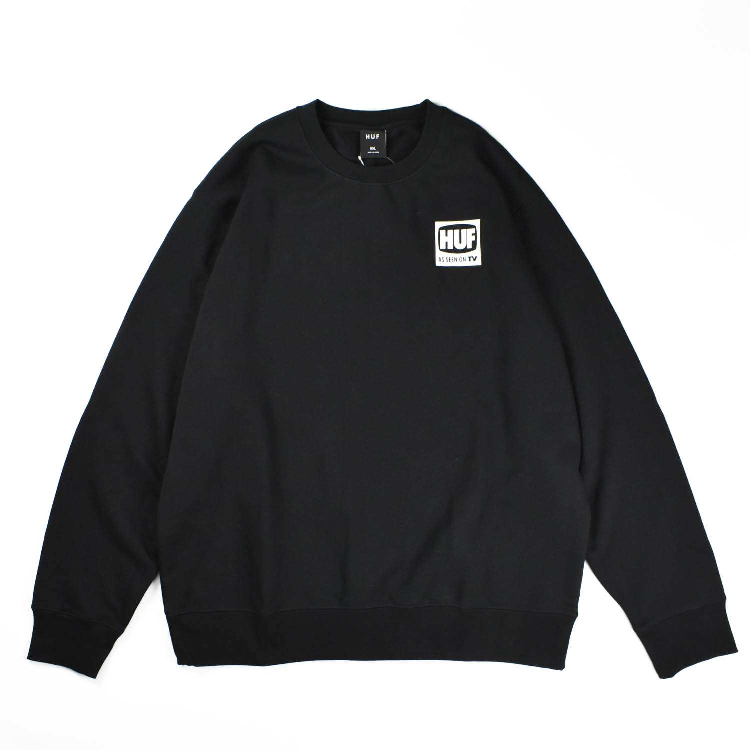 【C-HUF2】 HUF ハフ AS SEEN ON TV CREWNECK 労働者の一団のど首 汗水 PF00690