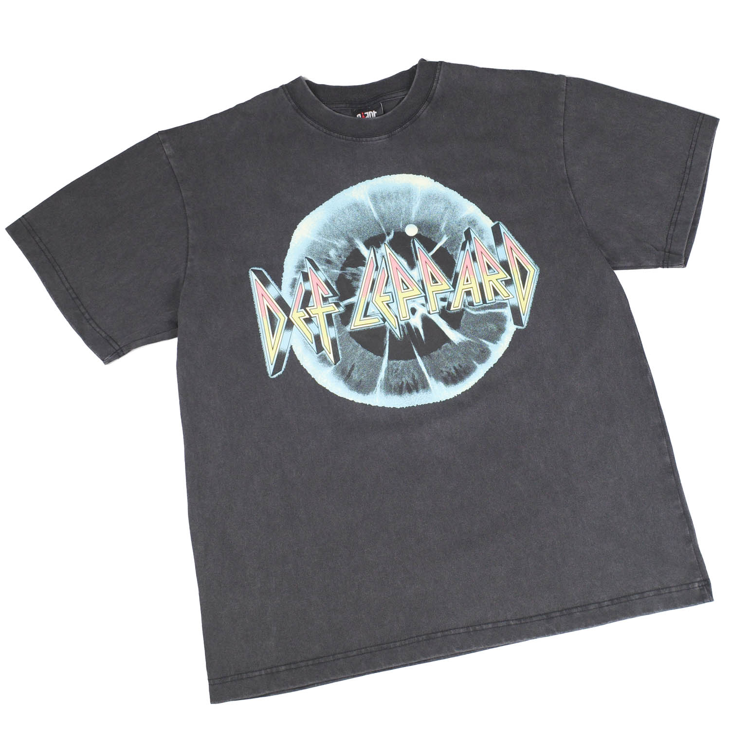 【GIANT01】 Giant Vintage DEF LEPPARD ADRENALIZE LOGO EYE BALL SCREEN PRINT OVERSIZED BOX SILHOUETTE T-SHIRTS 巨大な生物 ヴィンテージ デフレパード アドレナライズ ロゴタイプ 目玉 どんぶり鉢 映写幕 刷り上げる 厚地の外套大きさ ボックス席 影ぼうし プルオーバー