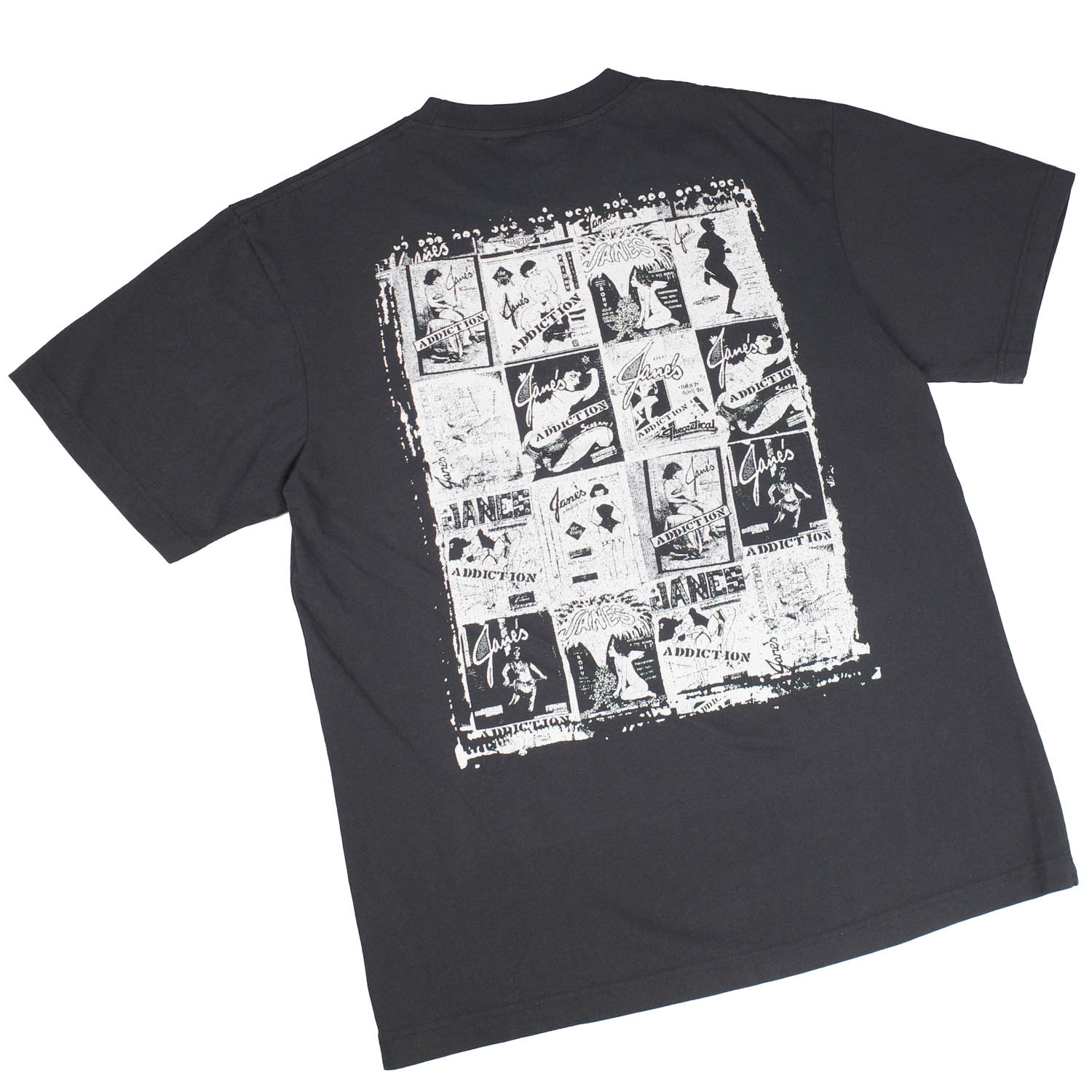 【GIANT01】 Giant Vintage JANES ADDICTION LOGO COLLEAGE SCREEN PRINT OVERSIZED BOX SILHOUETTE T-SHIRTS 巨大な生物 ヴィンテージ ジェーンズ アディクション ロゴタイプ コラージュ 映写幕 刷り上げる 厚地の外套大きさ ボックス席 影ぼうし プルオーバー