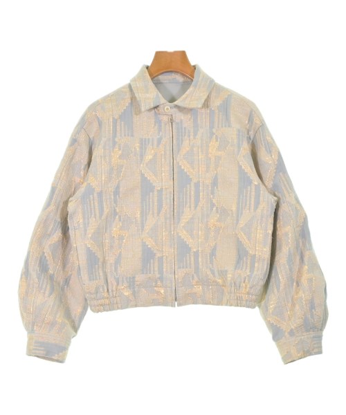 MACPHEE マカフィー ブルゾン（その他） レディース 36(M位) ゴールドx水色(総柄) 【中古】【古着】