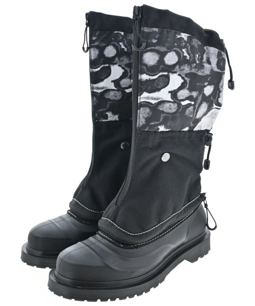 Dr.Martens ドクターマーチン ブーツ メンズ UK7(25.5cm位) 黒xグレー(総柄) 【中古】【古着】