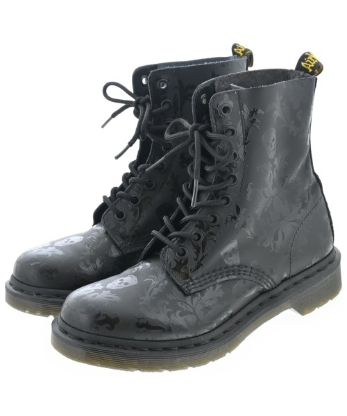 Dr.Martens ドクターマーチン ブーツ レディース UK5(23.5cm位) 黒(総柄) 【中古】【古着】