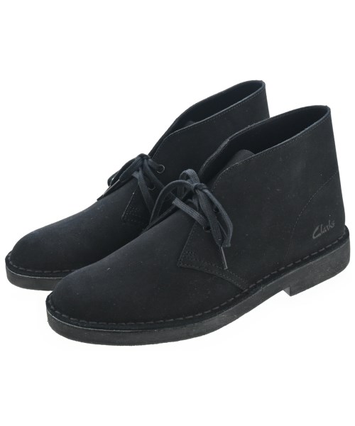 clarks クラークスブーツ メンズ 6 1/2(24.5糎位) 黒【中古】【古着】