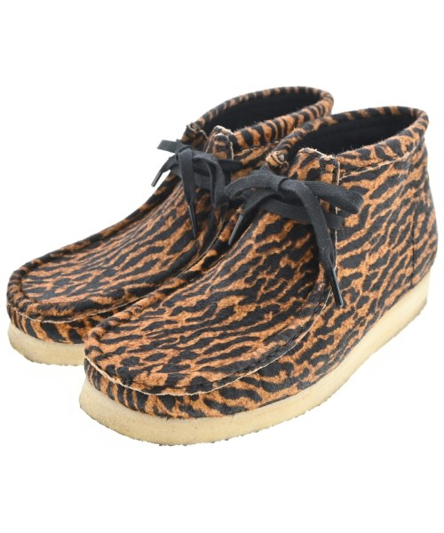clarks クラークスブーツ メンズ 7 1/2(25.5cm位) 茶x黒(総柄)【中古】【古着】|RAGTAG(ブランド古着のラグタグ)