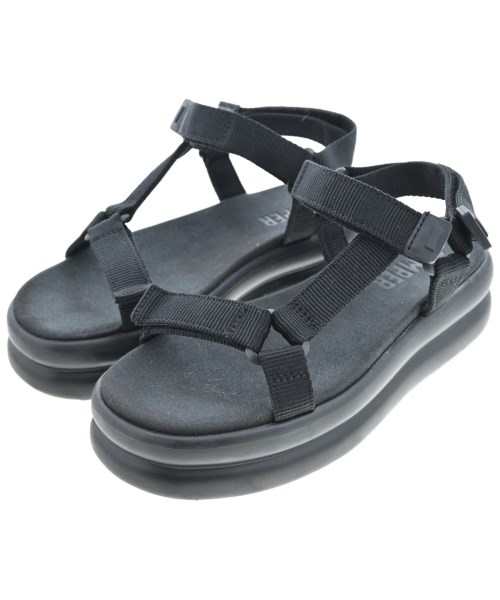 CAMPER カンペールサンダル レディース EU37(23.5糎位) 黒【中古】【古着】 サンダル-靴-その他