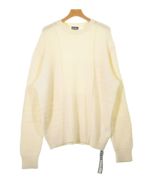 DIESEL ディーゼル ニット・セーター メンズ L アイボリー 【中古】【古着】