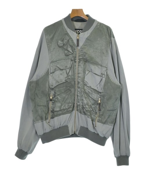 DIESEL ディーゼル ブルゾン メンズ L グレーxカーキ 【中古】【古着】