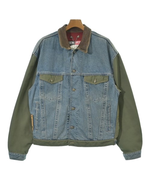 DIESEL ディーゼルミリタリーブルゾン メンズ 1(S位) インディゴxカーキ【中古】【古着】
