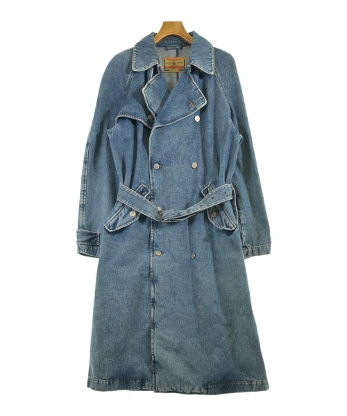 DIESEL ディーゼル トレンチコート メンズ XL 青(デニム) 【中古】【古着】
